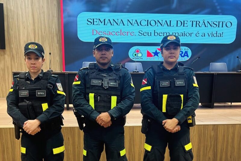 O BPRV esteve presente, na abertura da Semana Nacional do Trânsito