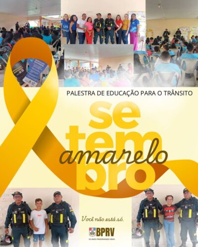 Educação para o trânsito em alusão ao Setembro Amarelo