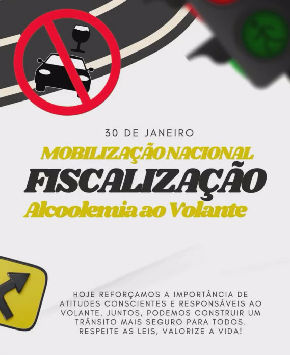 Mobilização Nacional de Fiscalização de Alcoolemia ao Volante